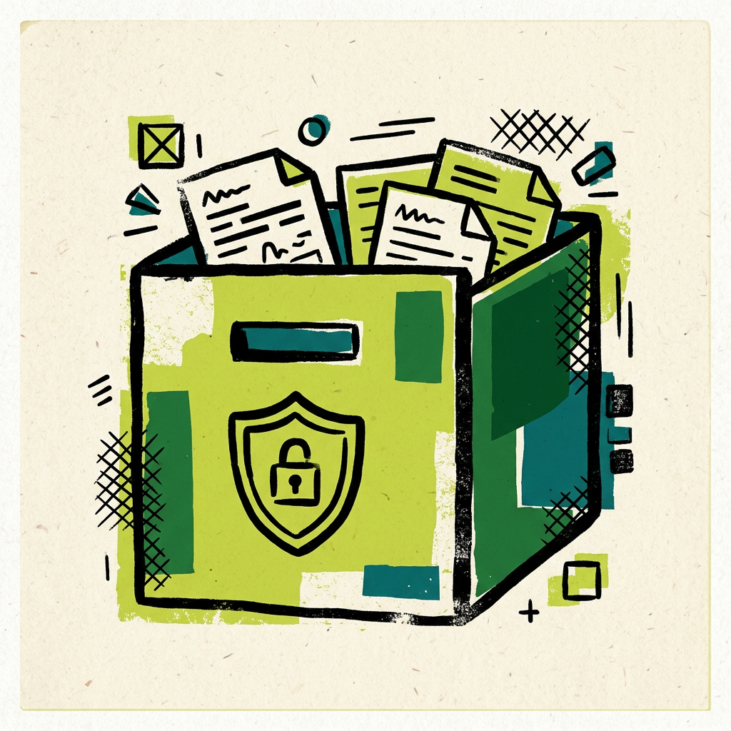 Document vault illustration